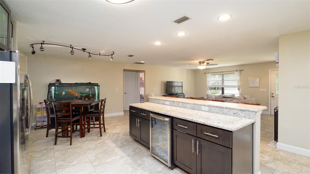 Kitchen and dining area