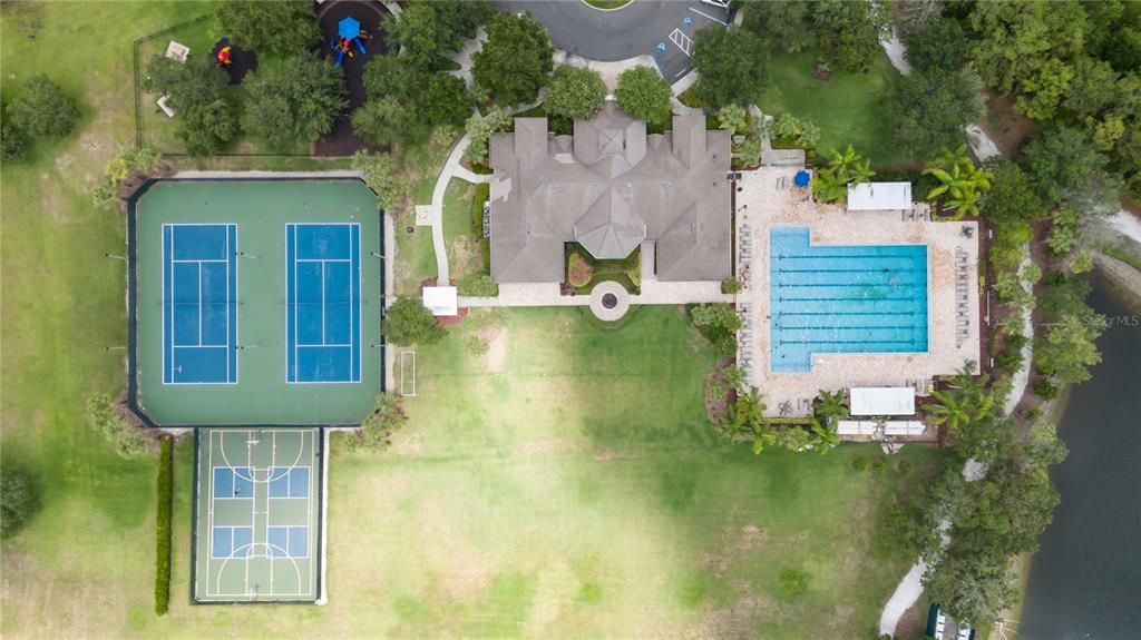 Community Pool, Pickleball and Tennis Courts