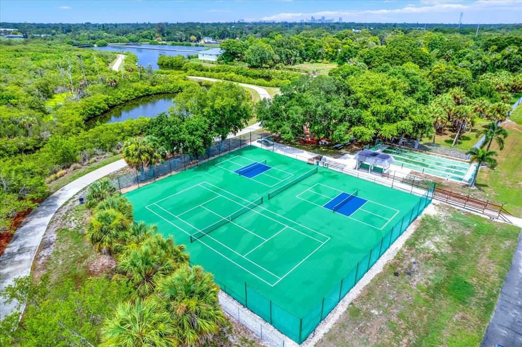Brand new pickle ball and tennis courts