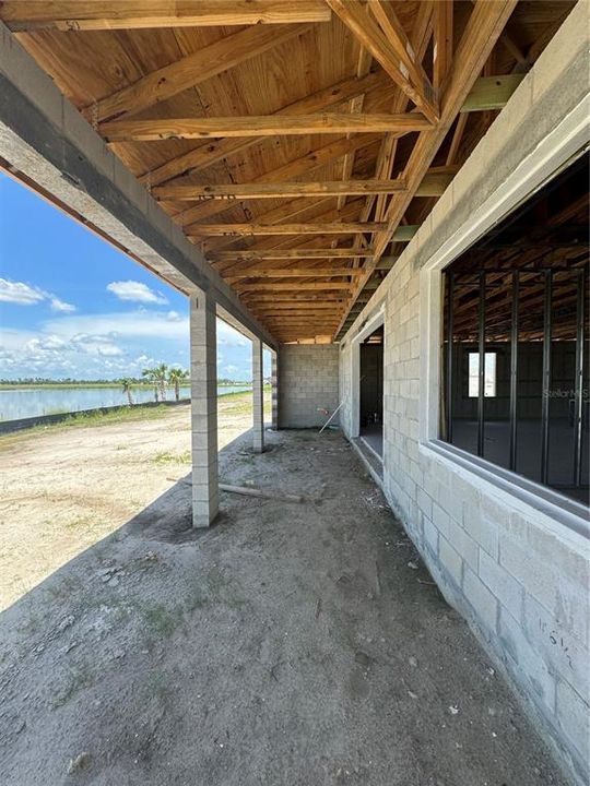 Backyard view- Northern-exposed water view