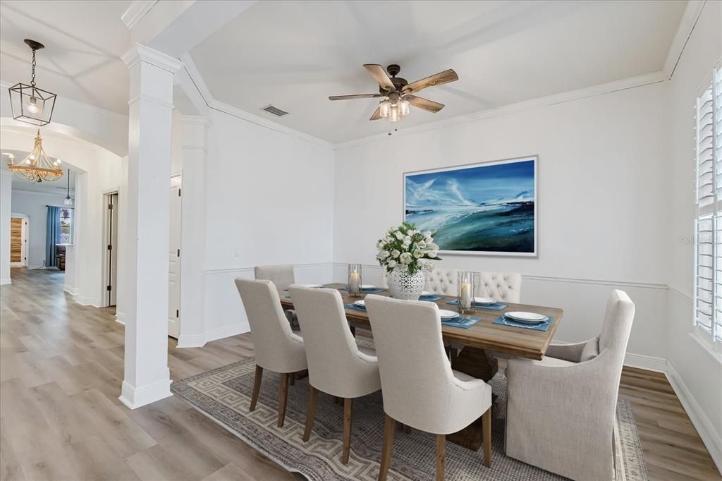 Staged Dining Room