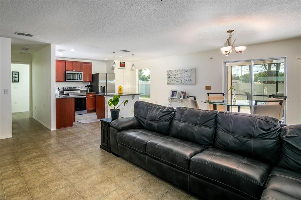 Living Room - Looking at Dining and Kitchen