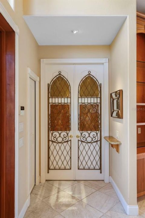 Elegant doorway to the primary suite