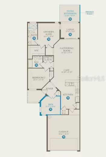 Floorplan with structural options