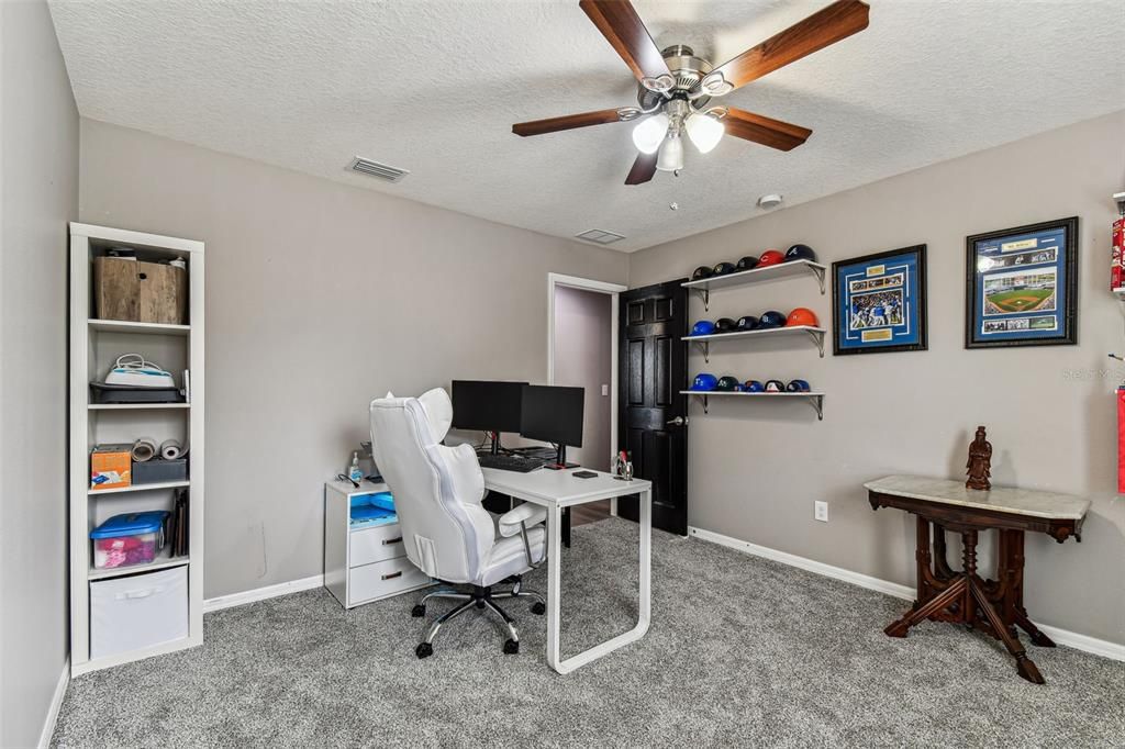 bedroom 3 with walk in closet new carpet