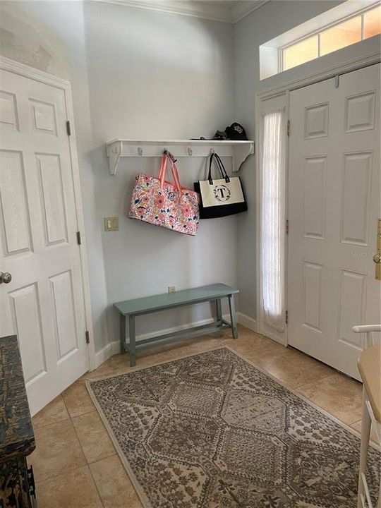 Foyer with Coat and Hat Rack