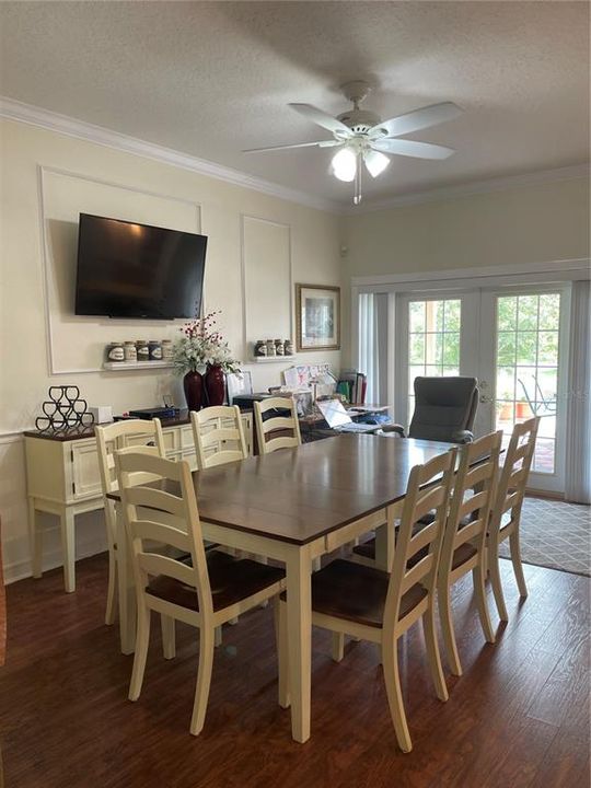 Dining Area looking out to French Doors