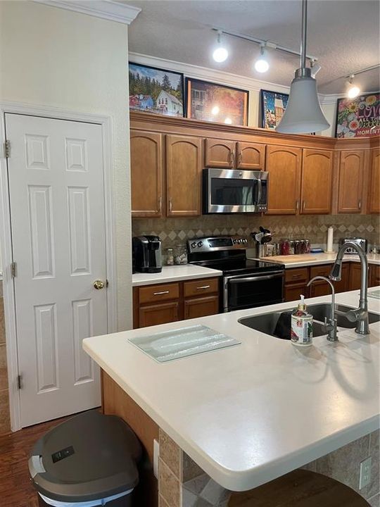 Kitchen with Pantry Door