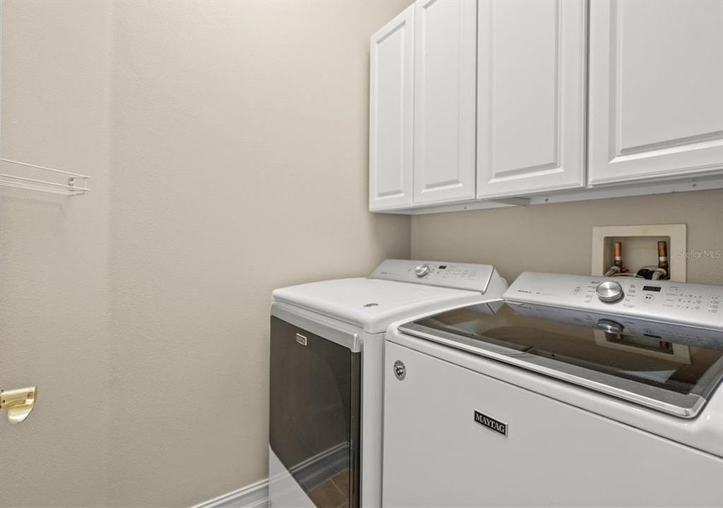 laundry near kitchen