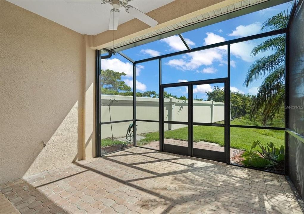 screened rear porch