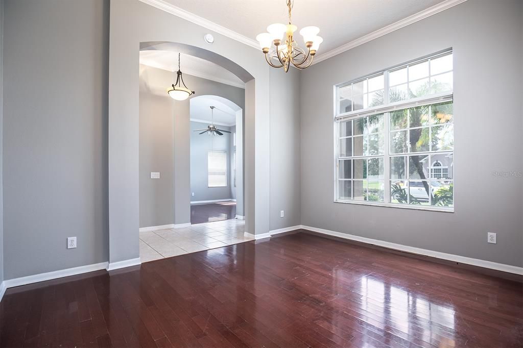 Formal Dining Room towards Office