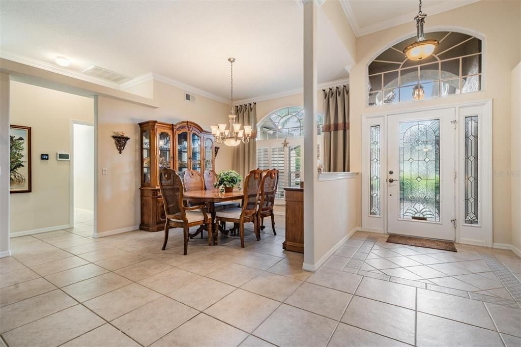 Dining and foyer view