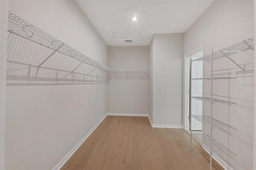 Owner's walk-in closet