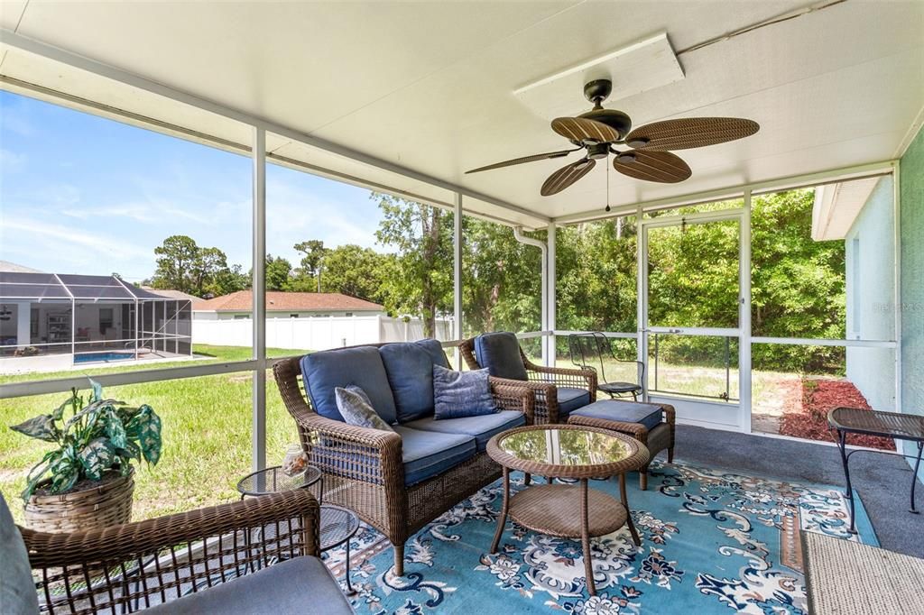 Screened porch