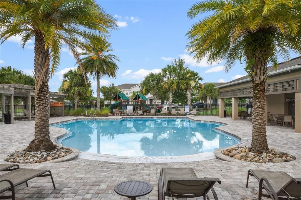 Beautiful community pool and deck!