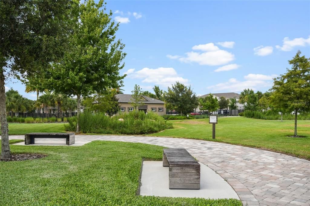 Meditation green spaces to take a yoga class or for quiet reflection.