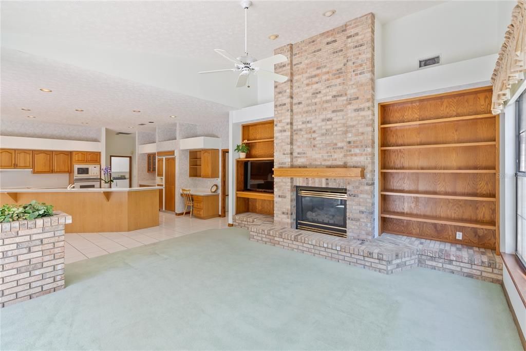 Family Room with Gas Fireplace