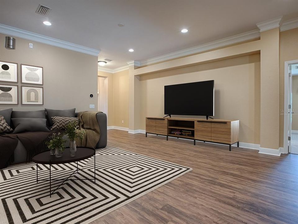 VIRTUALLY STAGED LIVING ROOM