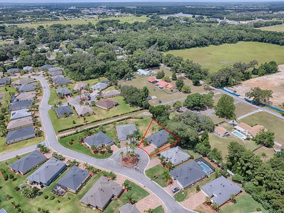 OVERHEAD VIEW W/ LOT LINES