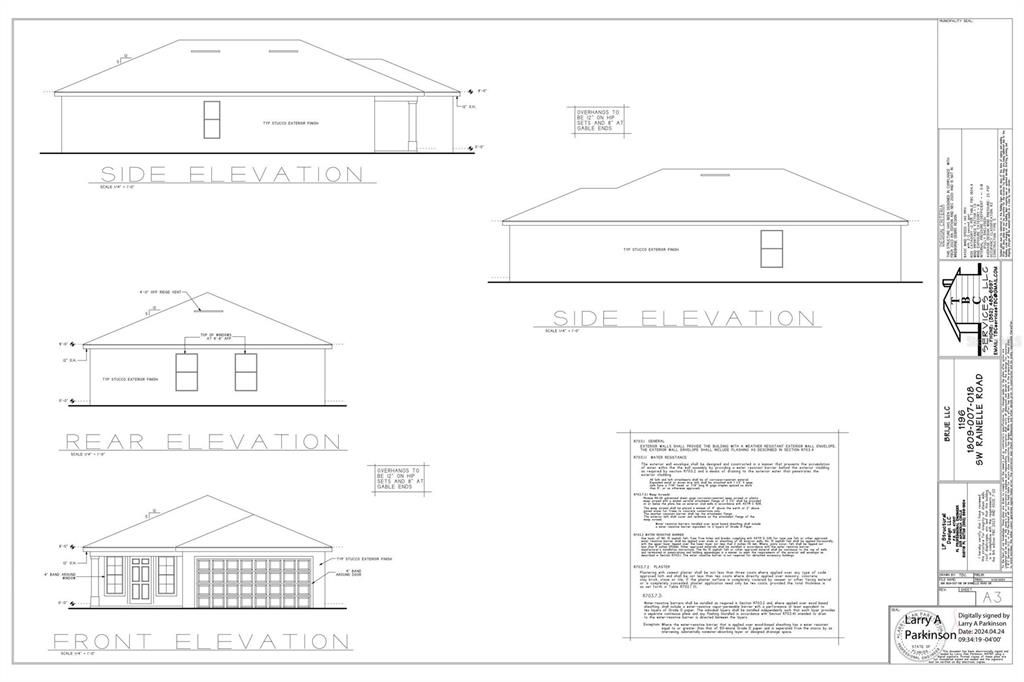 Spec Sheet - renderings coming soon