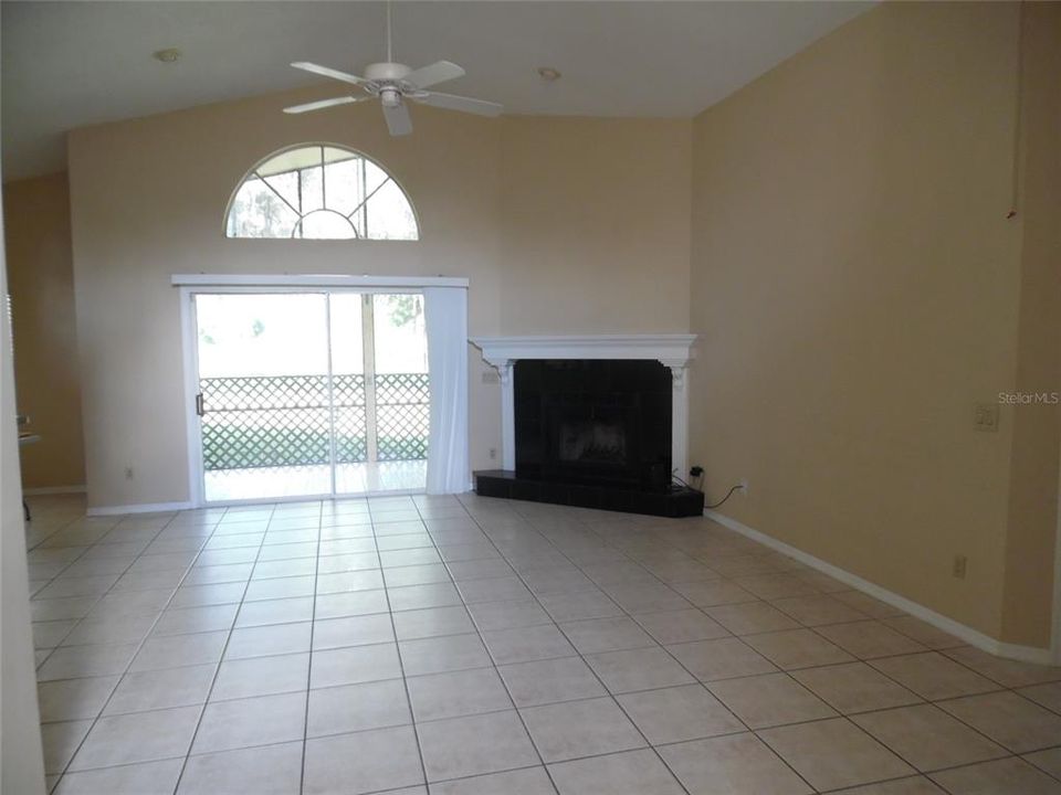 Large Family Room with Fireplace