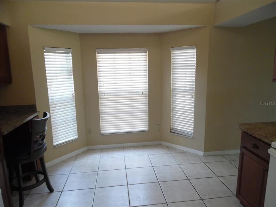 Kitchen Breakfast Area with Built in Desk area