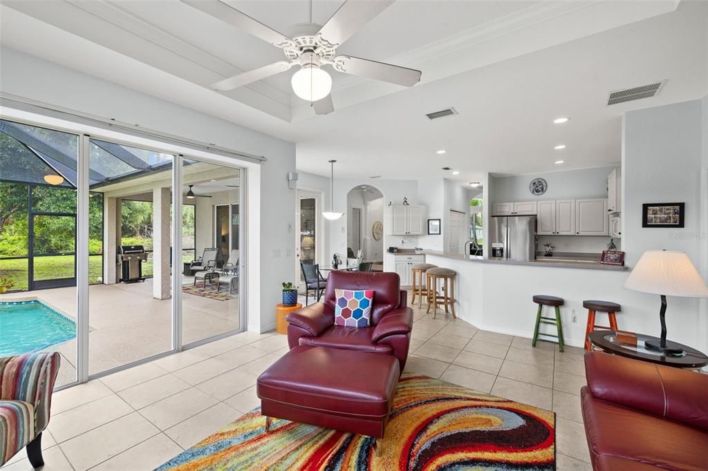 Beautiful Views from the Kitchen and Family Room