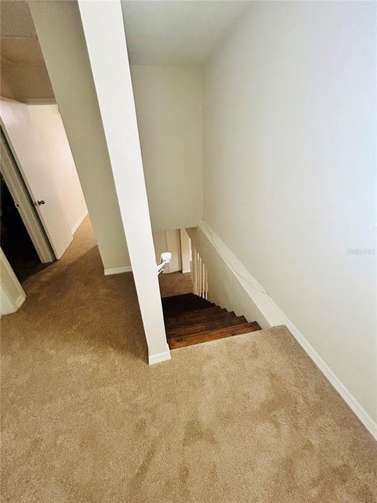 top of stairs landing