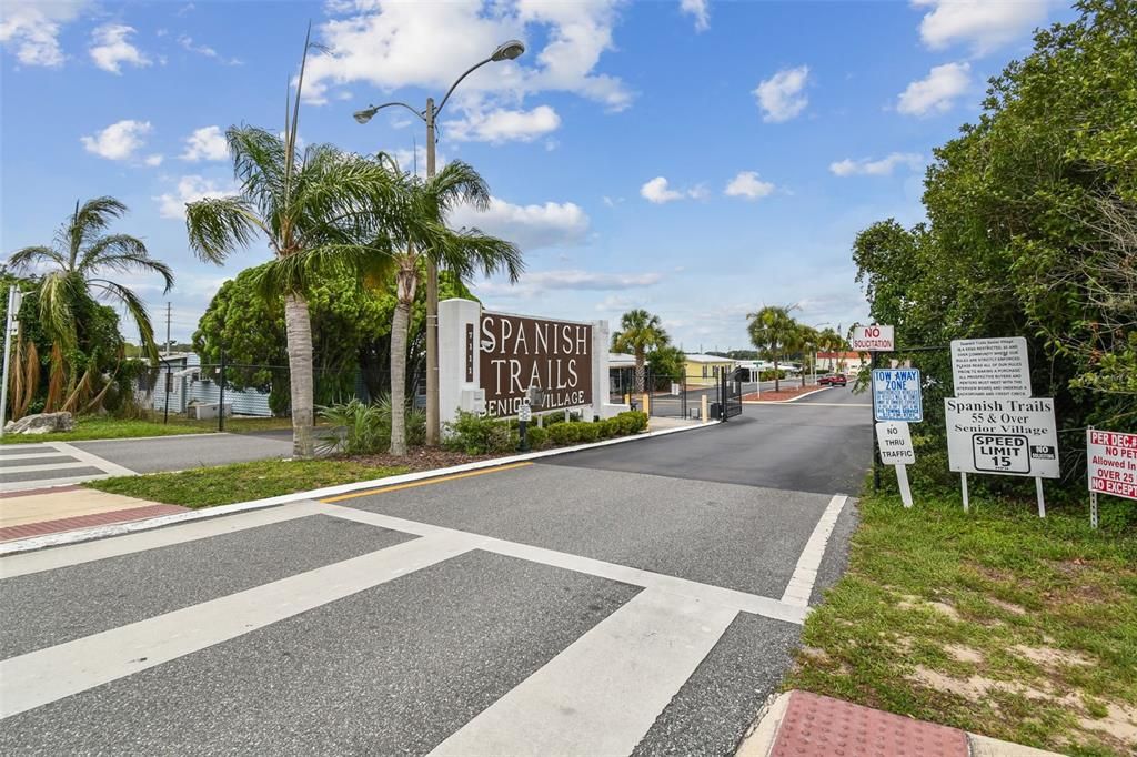 Spanish Trails main entrance