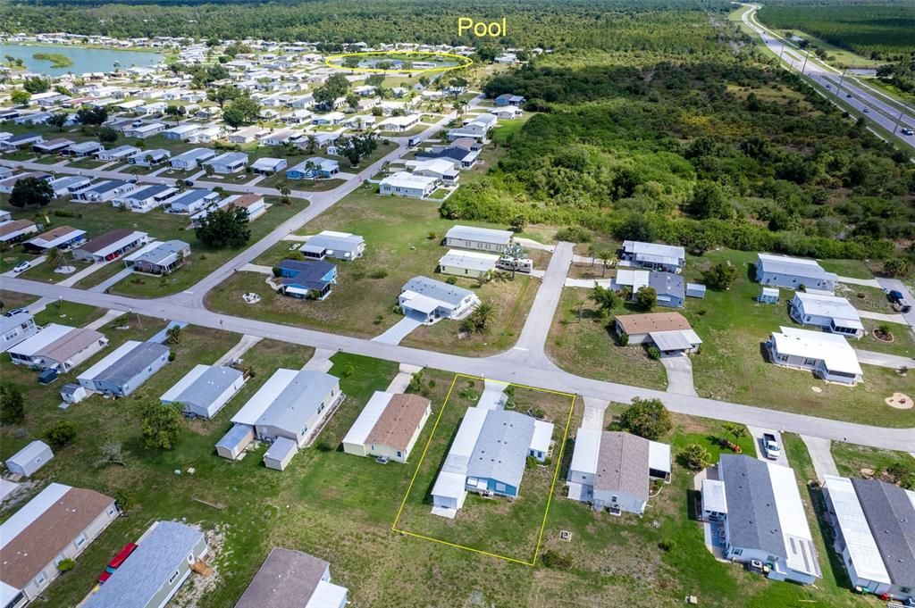 Areal view of 6339 Partridge Ave. Englewood FL 34224