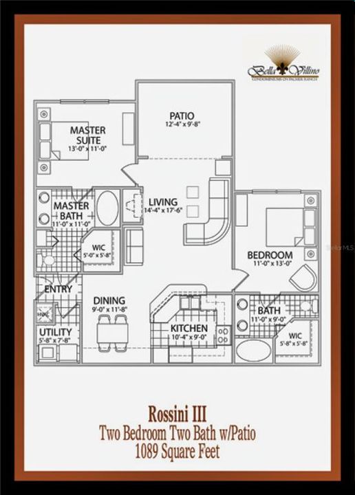 For Rent: $2,200 (2 beds, 2 baths, 1089 Square Feet)