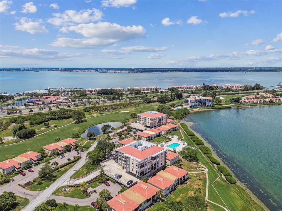 Aerial of Building A B of Palma Del MAr