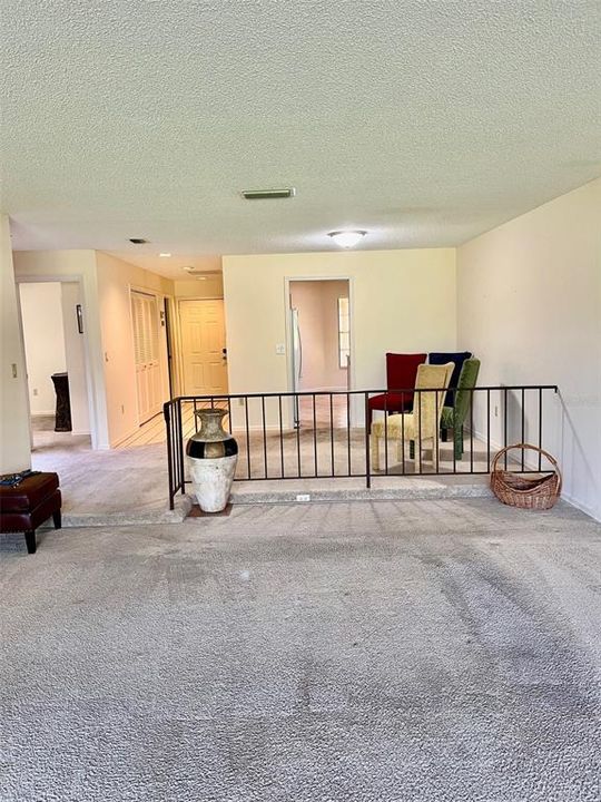 View from the living room into the dining room.