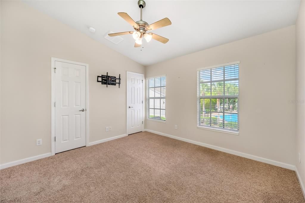 Master Bedroom w/ Pool View