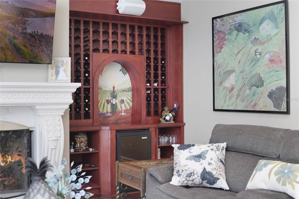 Primary Suite with Fireplace and Plantation shutters