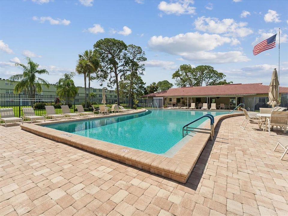 The pool and clubhouse just steps from your back door.