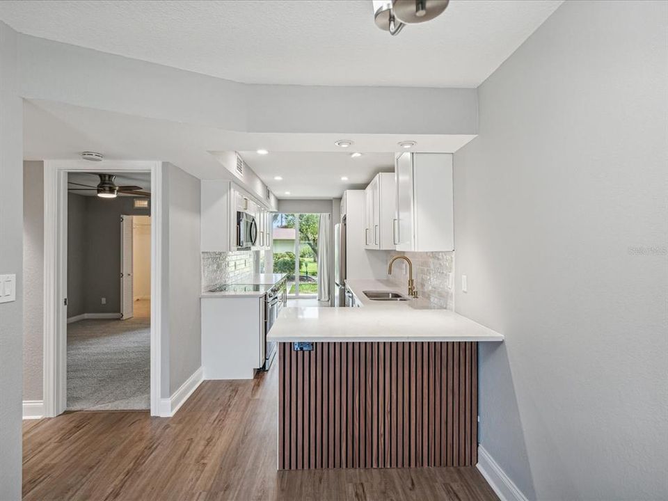 Dining Space room for small table and breakfast counter eating