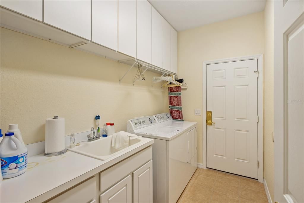 Inside Laundry Room with Sink