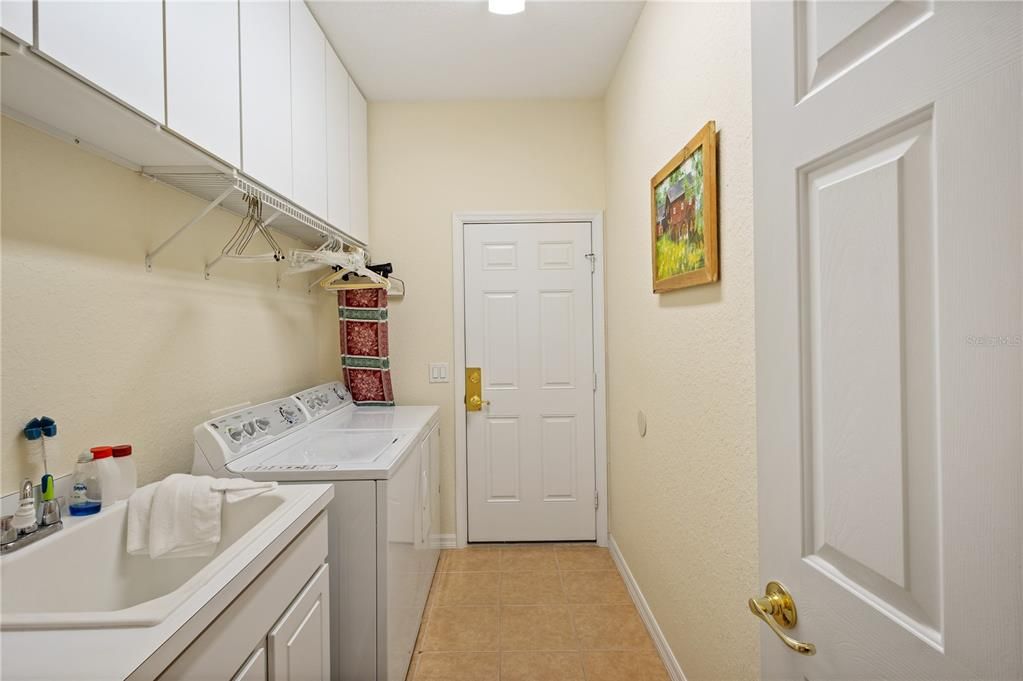 Inside Laundry Room with Sink