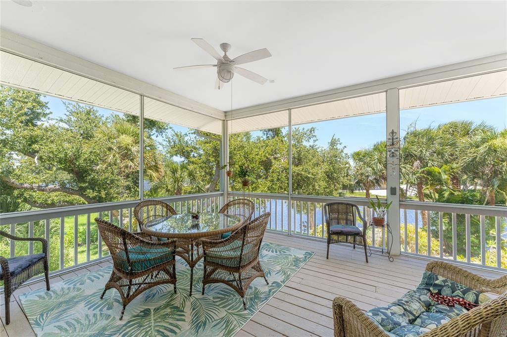 Fantastic view of Coral Creek right from your screened deck.