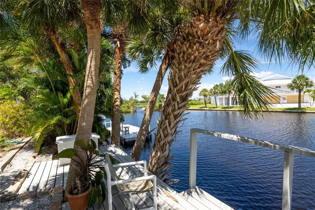 Enjoy Coral Creek off your floating dock.