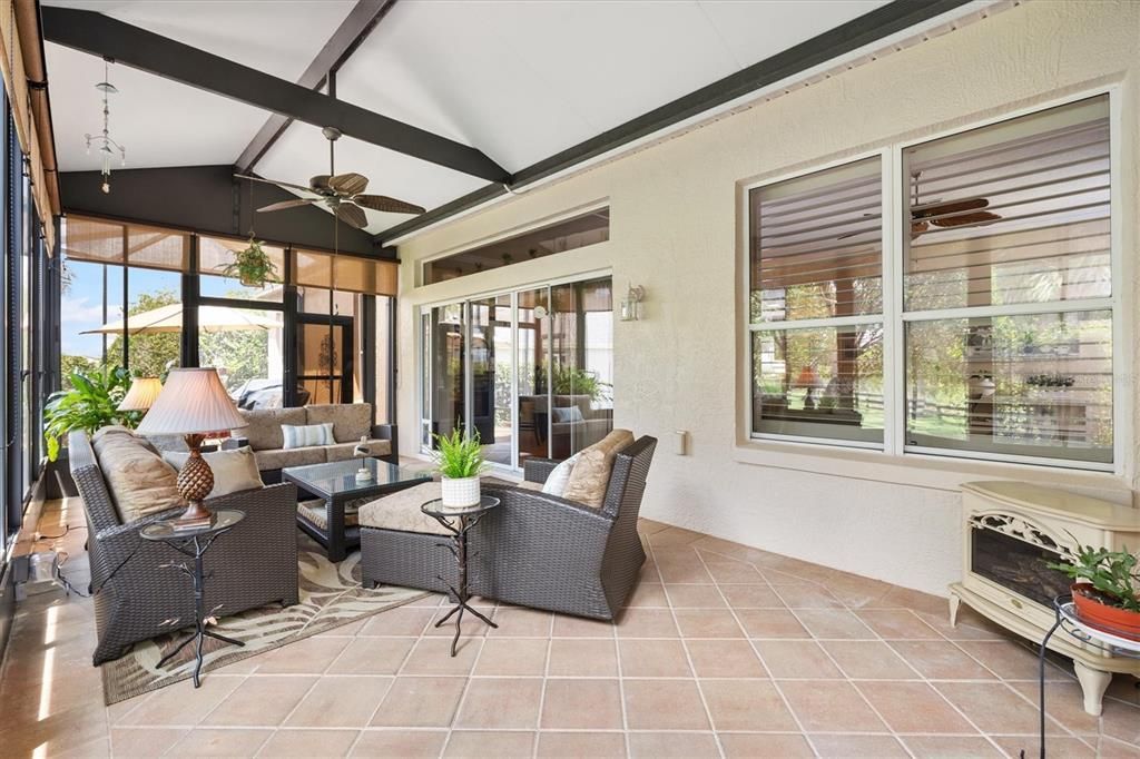 Extra Large indoor lanai area to sit and enjoy your view.