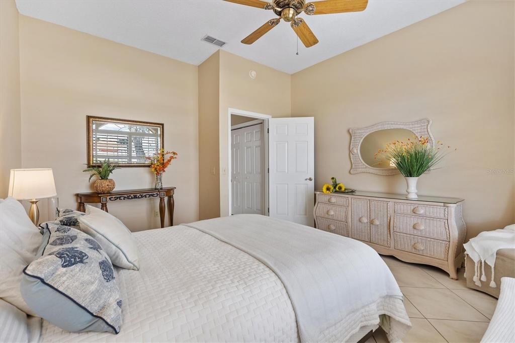 Huge master bedroom en-suite. Note closet was modified for parents residence.