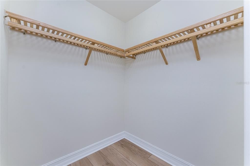 1st walk-in closet in Master bedroom