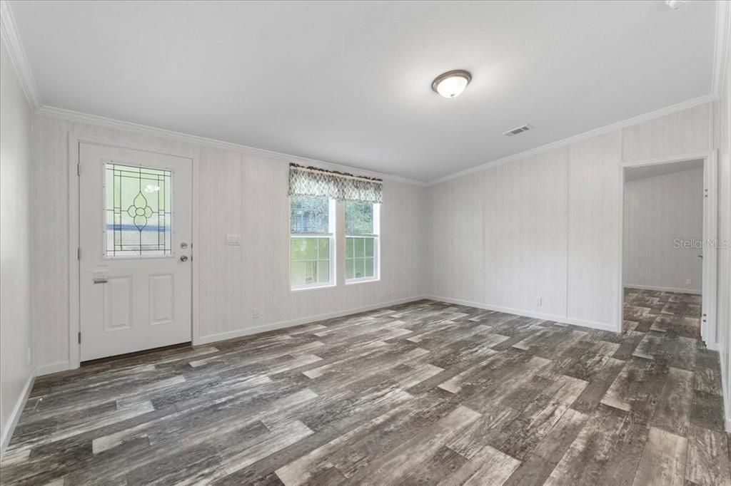 Entry - Living Room w/view of Primary Bedroom Entry