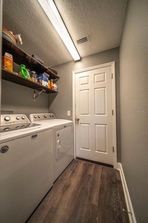 Laundry room off the kitchen