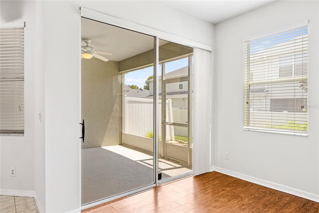 Only two of the models in this community have enclosed porches, where the others just have an open patio slab.