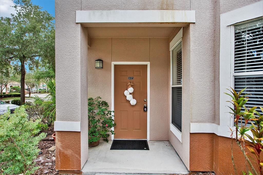 front door entry, 18062 villa creek drive