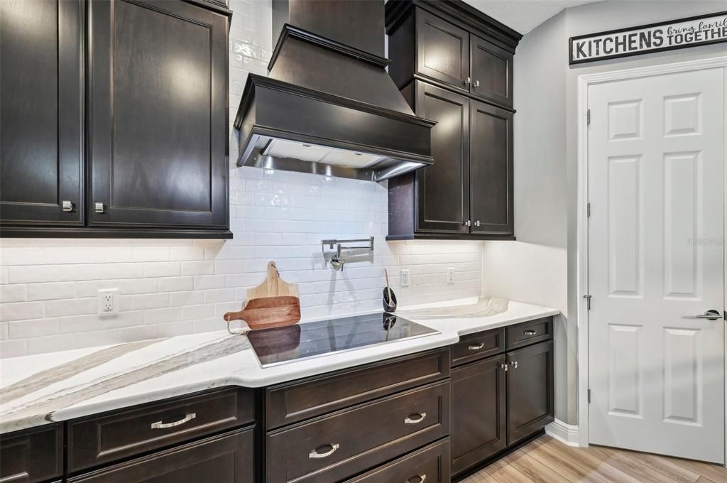 Induction Cooktop and Custom Range hood!