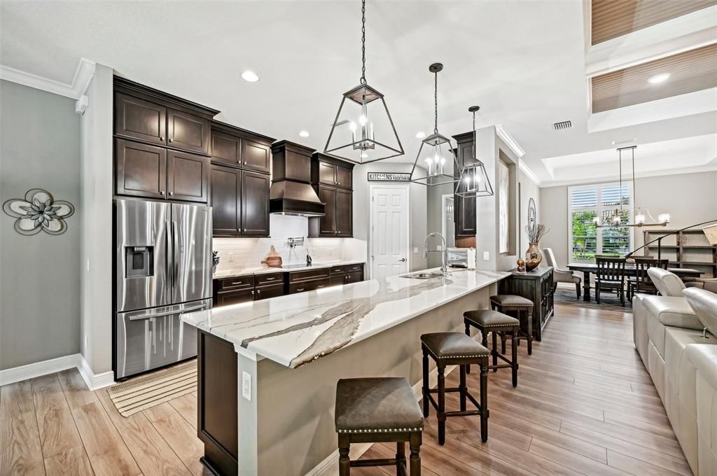 Gourmet Kitchen with Cabinets to the Ceiling!